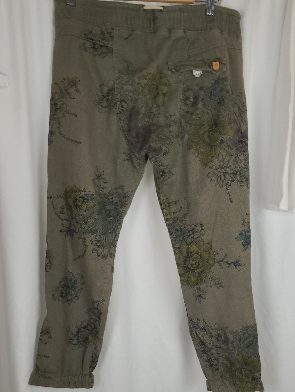 Burton Women's Joy Pant Olive Green Floral Casual Joggers XS